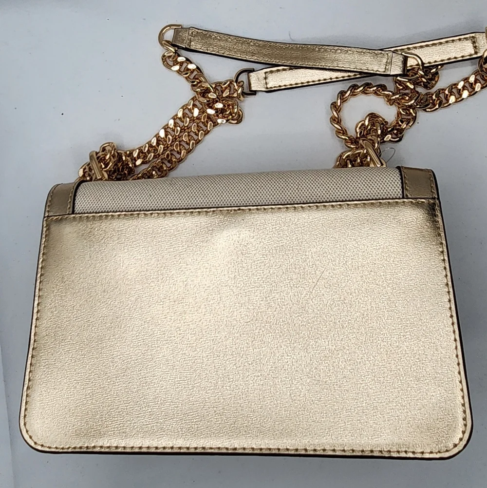 Michael Kors Gold and Canvas Women's Bag - Picture 4 of 10
